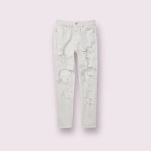 American Eagle Grey Distressed Mom Jeans